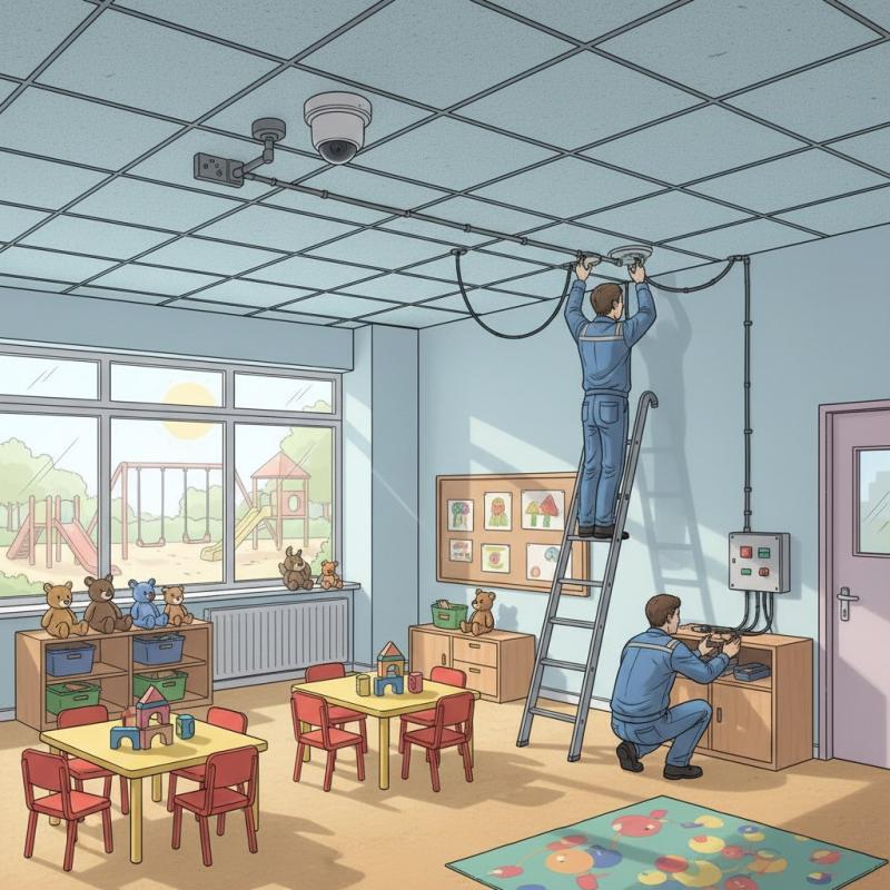 Установить видеонаблюдение в детском саду заказать в Дубне, цена, интернет магазин cameralook