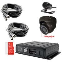 Комплект видеонаблюдения для автомобиля скорой помощи ВизорМонитор(Онлайн)